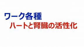 ワーク各種～ハートと腎臓の活性化